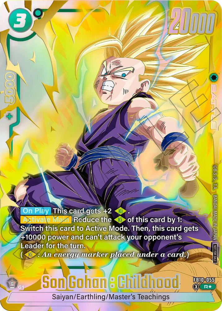 Son Gohan : Childhood (FB10-055) (Limited Pack 26-27 WAVE2) [Fusion World Tournament Cards]