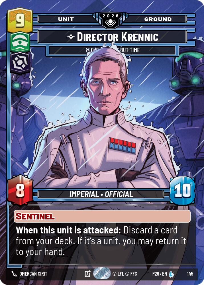 Director Krennic - I Lose Nothing But Time (145) (Prize Wall) (145) [Galactic Championship 2026]