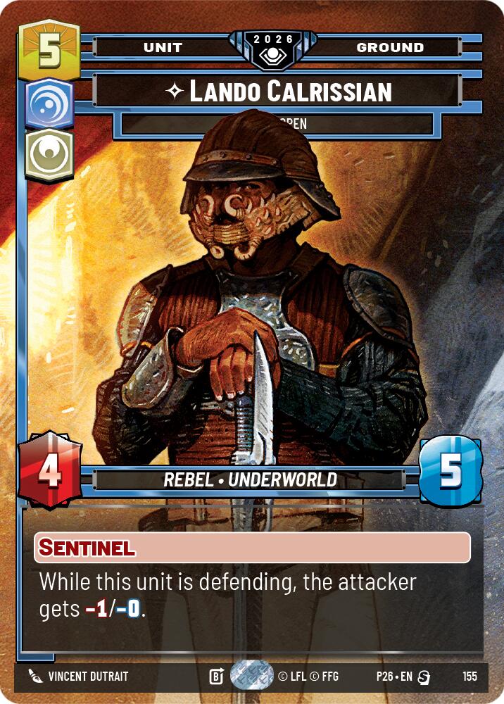 Lando Calrissian - Eyes Open (155) (Prize Wall) (155) (Foil) (155) [Galactic Championship 2026]