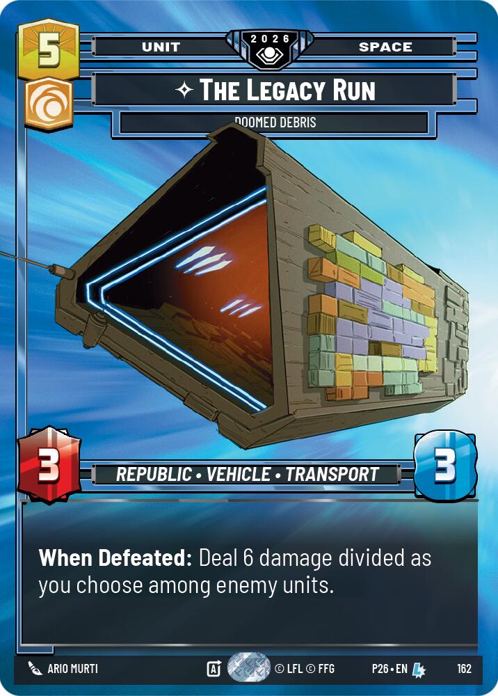 The Legacy Run - Doomed Debris (162) (Prize Wall) (Foil) (162) [Galactic Championship 2026]