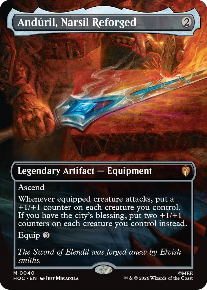 Anduril, Narsil Reforged (Borderless) [The Hobbit: Eternal-Legal]