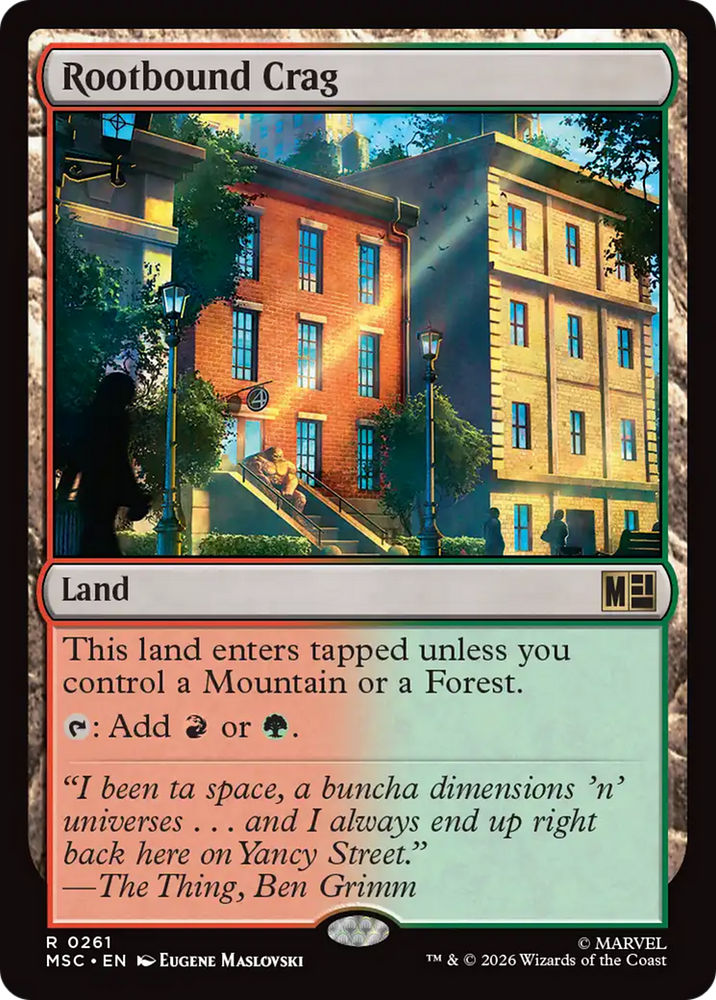 Rootbound Crag (Surge Foil) [Marvel Super Heroes Commander]