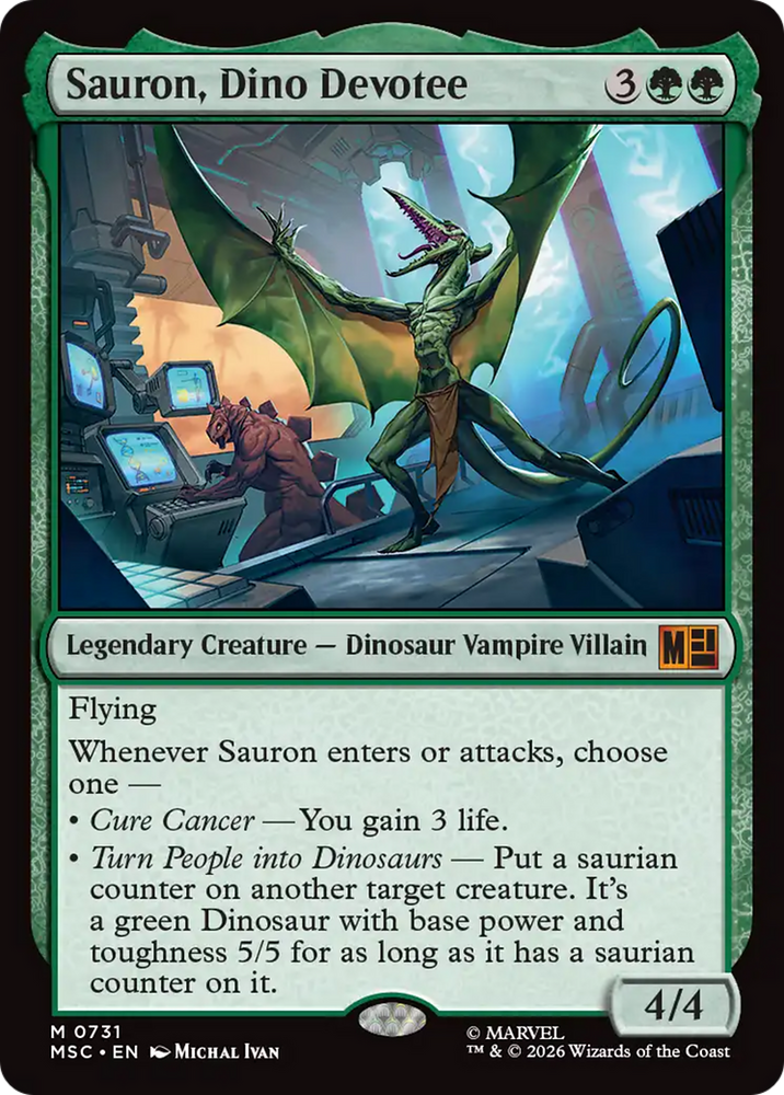 Sauron, Dino Devoteee [Marvel Super Heroes Commander]