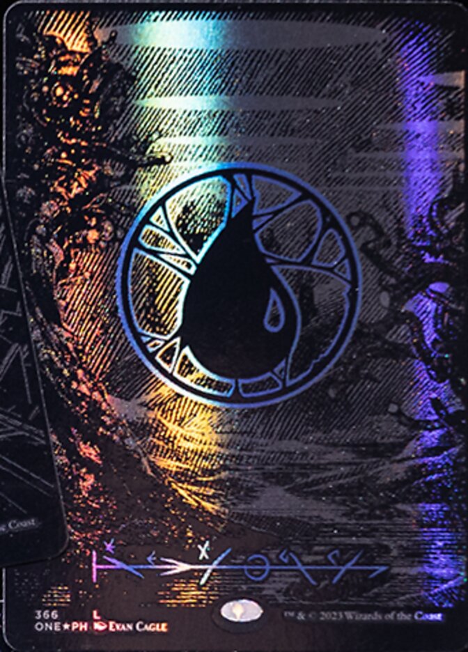 Island (366) (Oil Slick Raised Foil) [Phyrexia: All Will Be One]