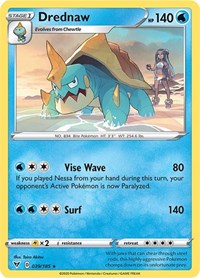 Drednaw (39/185) (Cracked Ice Holo) (Theme Deck Exclusive) [Sword & Shield: Vivid Voltage]