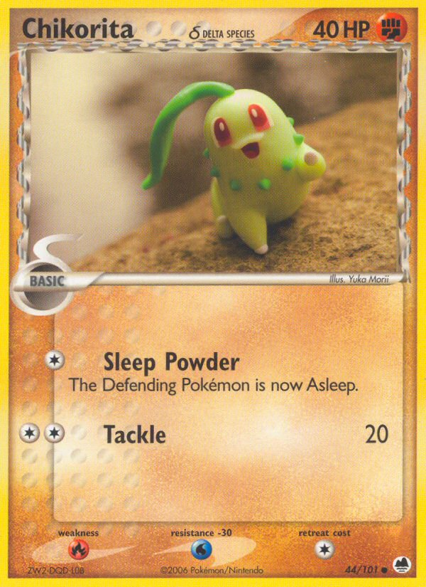 Chikorit (44/101) (Delta Species) [EX: Dragon Frontiers]